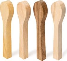 BeaverCraft Pack of 4 Wood Carving Spoon Blanks