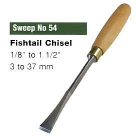 Angled Fishtail Chisel Fishtail Chisel Sweep No 54