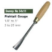 Fishtail Gouges Sweep No 54x11