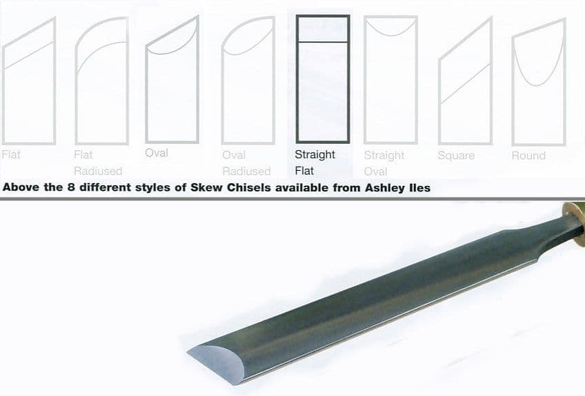 Flat Section Double Bevel Square End Chisels