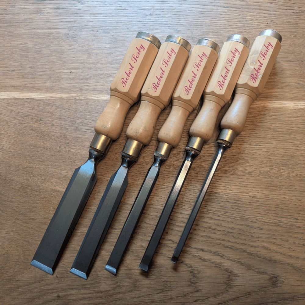 Chisel Bob Robert Sorby Set of 5 Bevel Edge Chisels