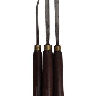 Set of 3 J.B.Addis & Sons Carving Tools (19th Century)
