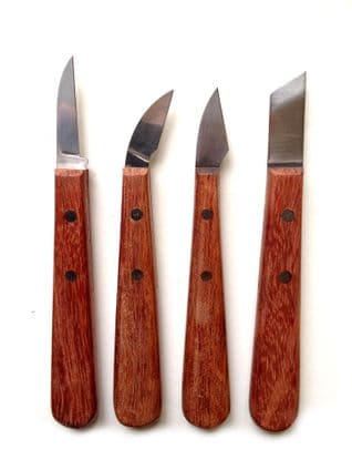 Set of 4 Chip Carving Knives