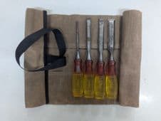 Set of 4 Marples Bevel Edge Chiselss