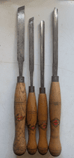 Set of 4 Pole Lathe Tools - Henry Taylor