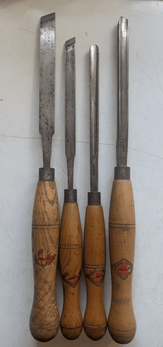 Set of 4 Pole Lathe Tools - Henry Taylor