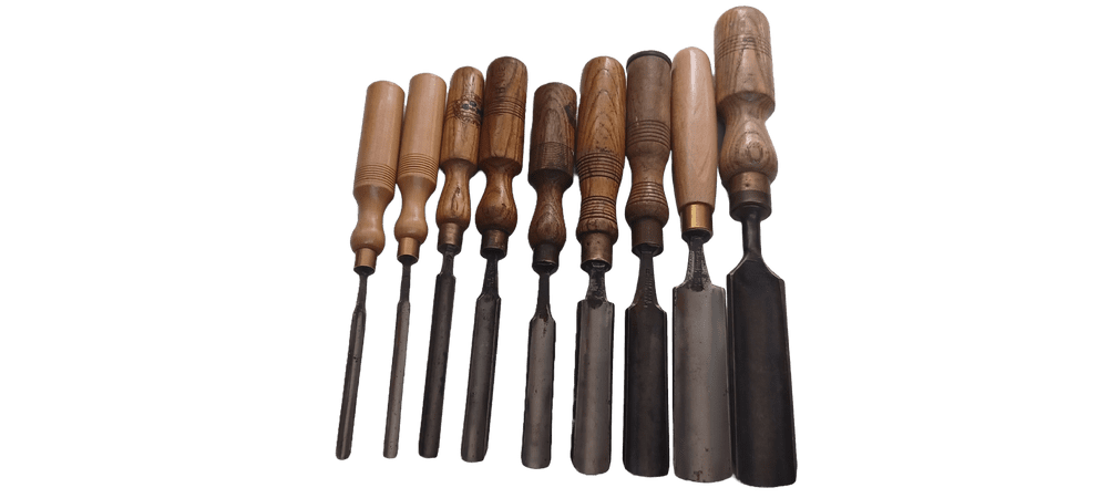 Set of 9 Firmer Gouges