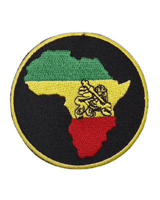 Africa Iron on Badge