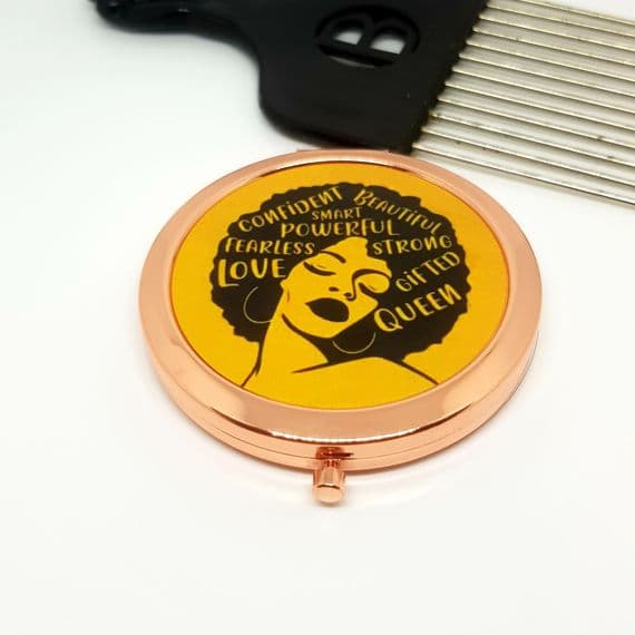Afro Powerful Compact Mirror