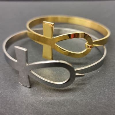 Ankh Bangle Stainless Steel