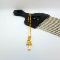 Ankh Small Chain & Pendant - Gold