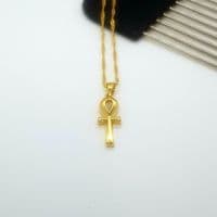 Ankh Small Chain & Pendant - Gold