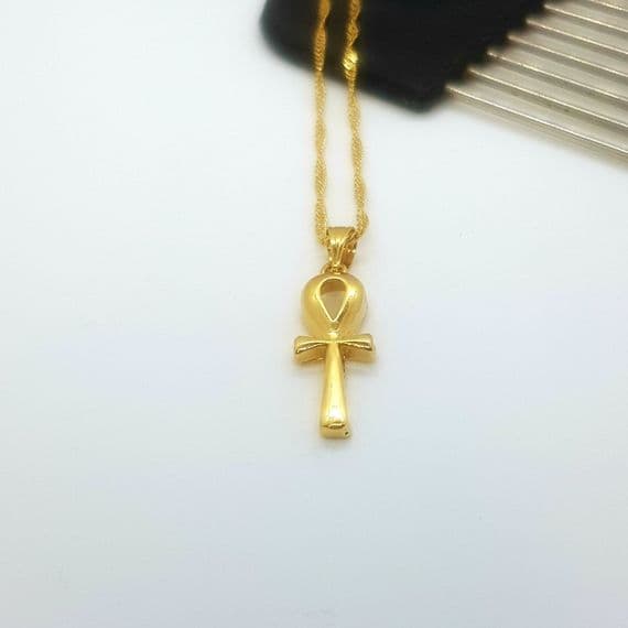 Ankh Small Chain & Pendant - Gold