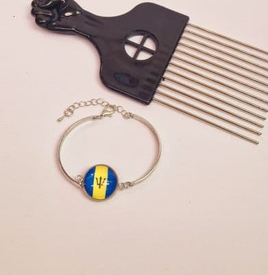 Barbados Silver Band Bracelet