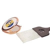 Barbados White Compact Mirror