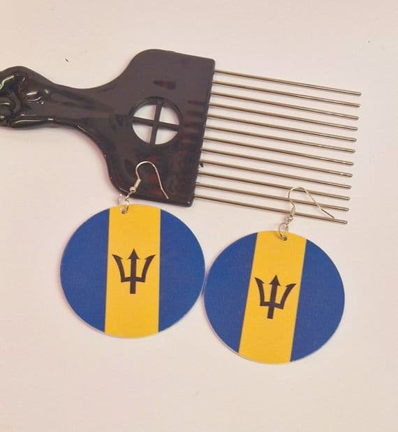 Barbados Wooden Earrings