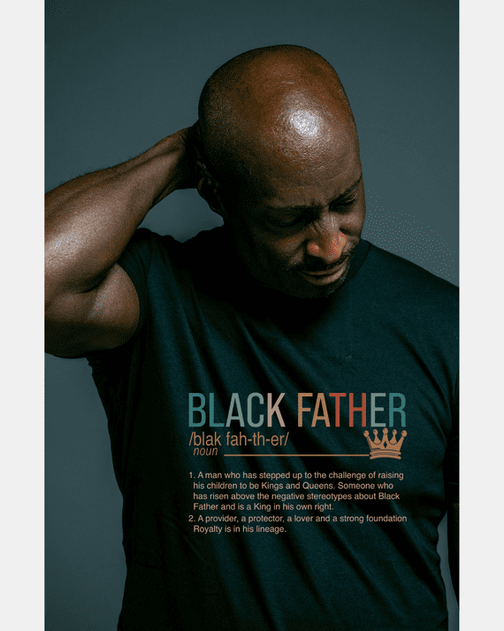 Black Father T-Shirt