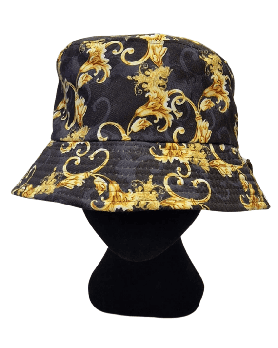 Black & Gold Design Bucket Hat