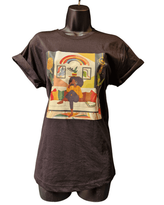 Black Woman on Sofa T-Shirt