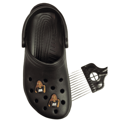 Black Woman Shoe Charm 1