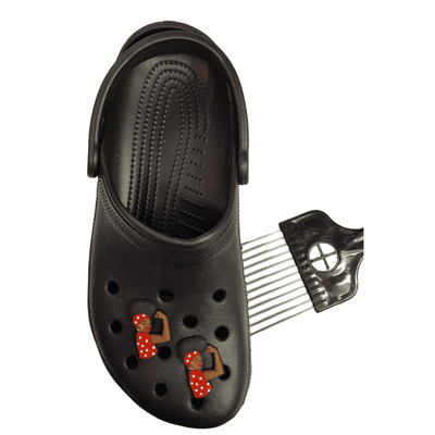 Black Woman Shoe Charm 2