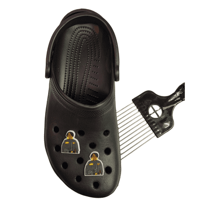 Black Woman Shoe Charm 3