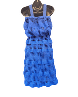 Blue Crochet Dress