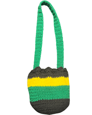 Crochet Bag- Yellow, Green & Black