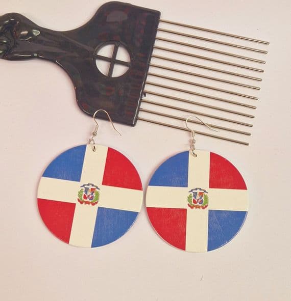 Dominican Republic Wooden Earrings