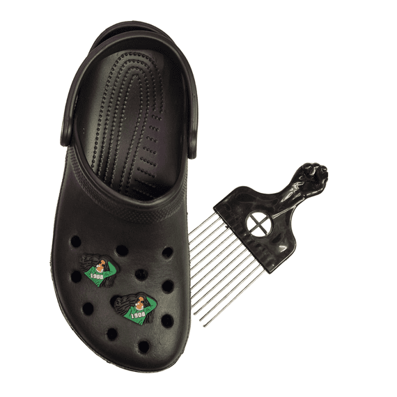 Girl Green Sweater Shoe Charm