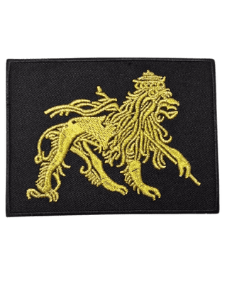 Gold Lion of Judah Iron on Badge
