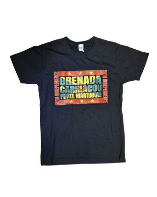 Grenada, Carriacou T-Shirt -Black