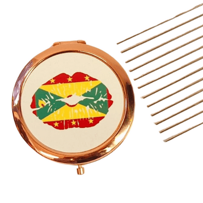 Grenada Compact Mirror-White