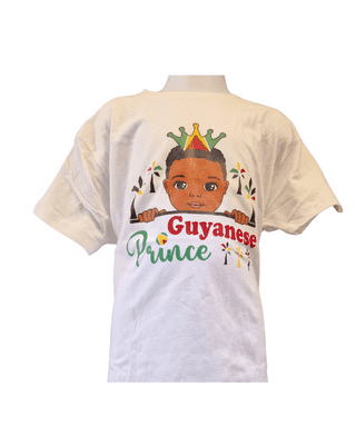 Guyana Children's T-Shirt Boys- White