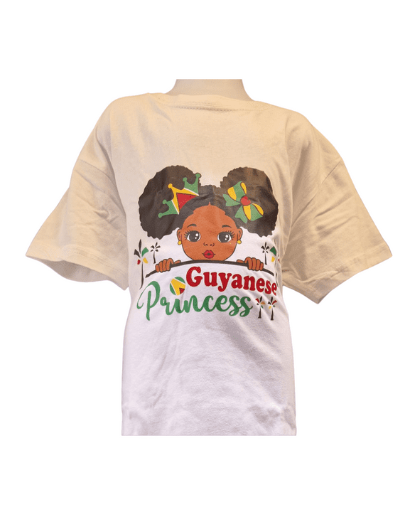 Guyana Children's T-Shirt Girls- White
