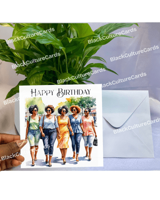 Happy Birthday Girlfriends Greeting Card