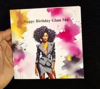 Happy Birthday Glam-Ma- Birthday Card