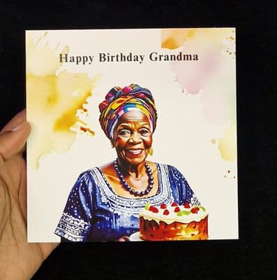 Happy Birthday Grandma- Birthday Card