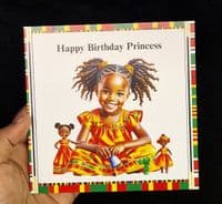 Happy Birthday Princess- Kente Birthday Card