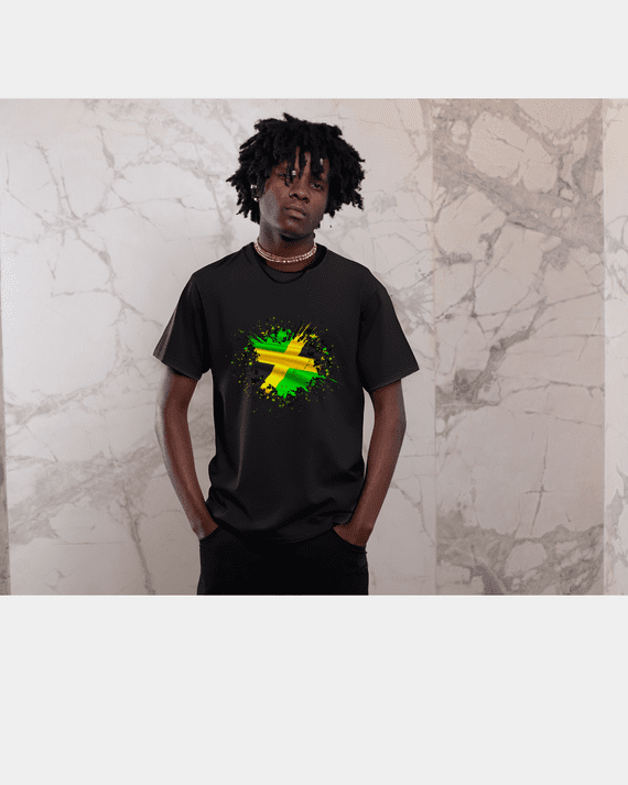 Jamaica Splash T-Shirt-Black