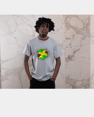 Jamaica Splash T-Shirt-Grey