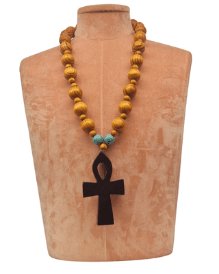 Large Wooden Ankhs Chain & Pendant