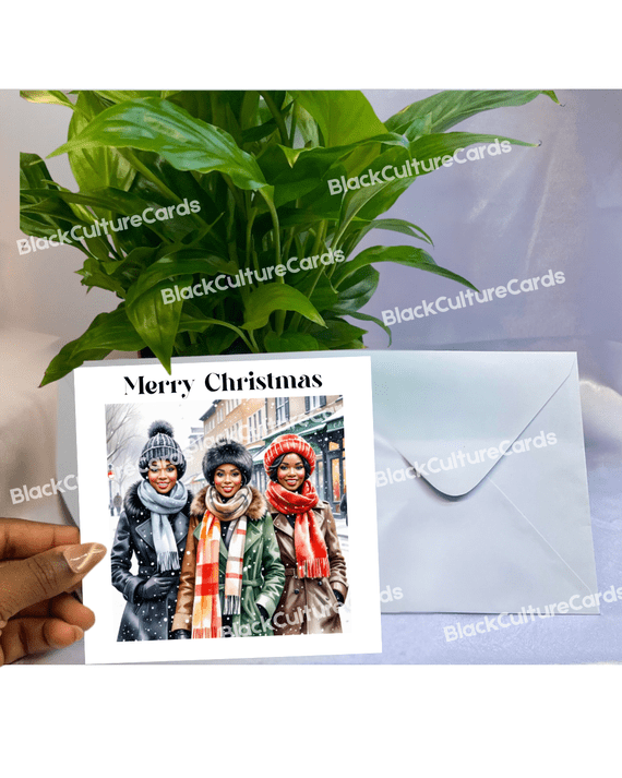 Merry Christmas (Three Girls) Card