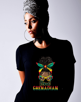 Proud Grenadian T-Shirt- Black