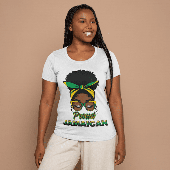 Proud Jamaican T-Shirt -(White)
