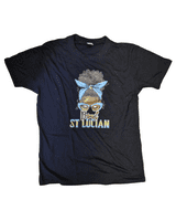 Proud St. Lucian T-Shirt- Black