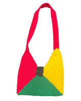 Red, Green & Yellow Crochet Purse