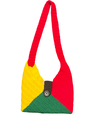 Red, Green & Yellow Crochet Purse