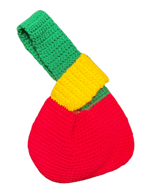 Small Crochet Purse (Red, Green & Yellow)