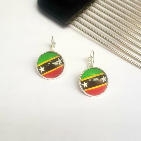 St Kitts & Nevis Hook Earrings